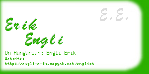 erik engli business card